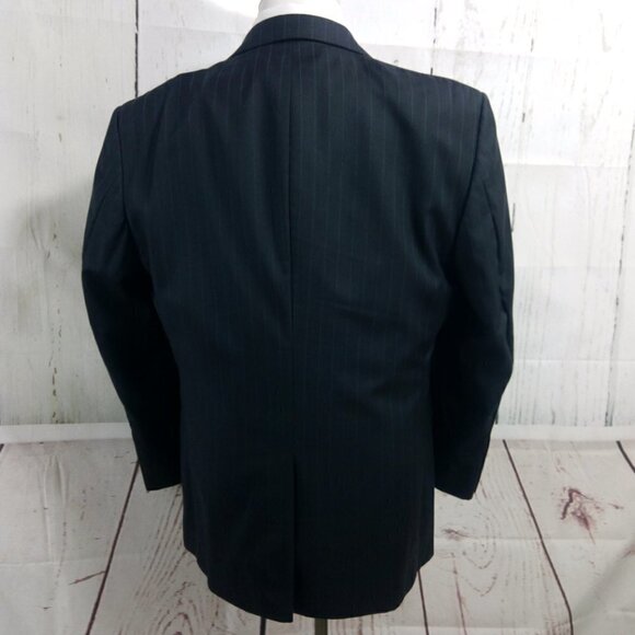 Jos A Bank Suit Blazer Sports Coat Blue Striped - Picture 8 of 11